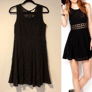 FP Black Daisy Styled Dress